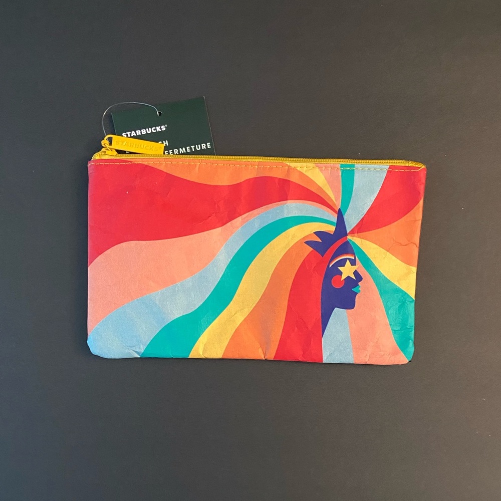 🌈 NWT Starbucks 2020 Pride Zipper Pouch 🌈